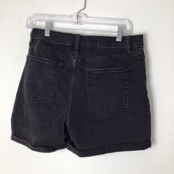 Banana Republic shorts women black button fly 8 roll up 29 - Picture 4 of 9